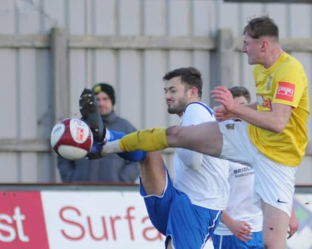 Dan Hartley and his Tadcaster Albion team-mates are now 23 games without a victory in the Northern Premier League East Division. Picture: Dom Taylor