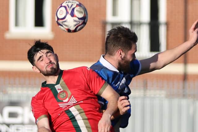 Harrogate Railway have struggled for wins in recent weeks, but manager Rob Youhill believes that his side is progressing in the right direction. Picture: Craig Dinsdale