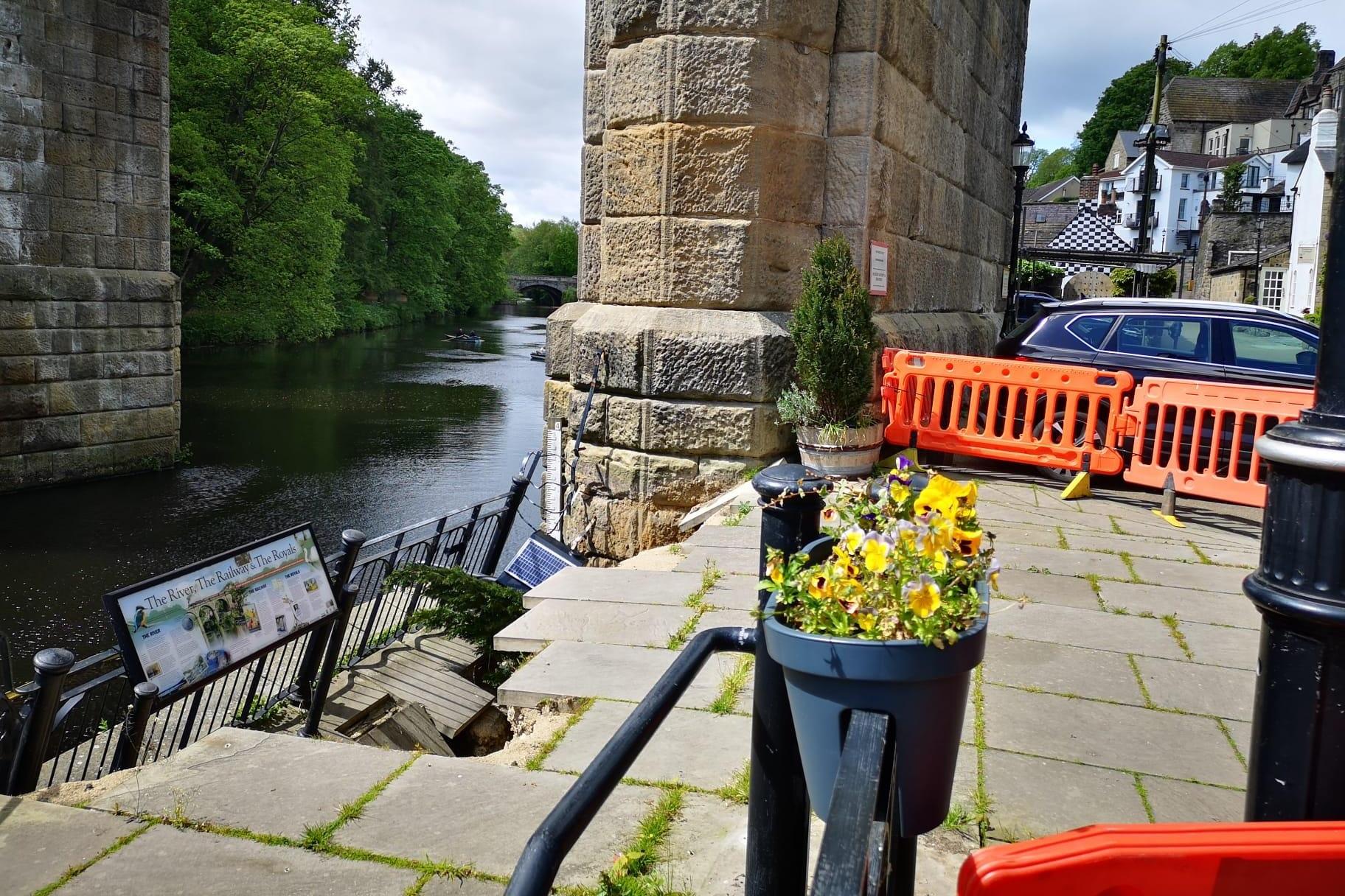 Knaresborough residents demand repairs after council uses pre-collapse terrace image in job advert