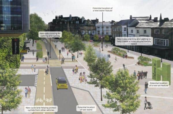 Part of North Yorkshire Council's plans for Harrogate's Station Parade area outlined in the Gateway project.