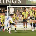 Harrogate Town were beaten 3-0 by Championship Leeds United on Friday evening. Pictures: Paul Thompson/ProSportsImages
