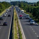 Traffic on the A64.