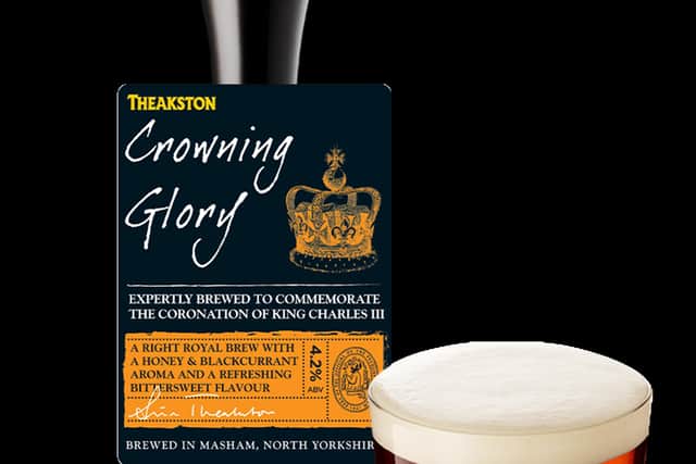 Crowning Glory, a new 4.2% ABV speciality regal gold beer by Masham-based family run brewery, T&R Theakston.