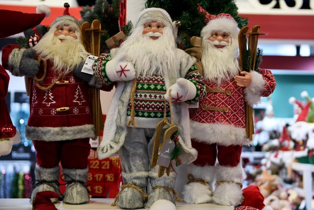 It wouldn't be the Harrogate Christmas and Gift Fair without Santa Clause on display
