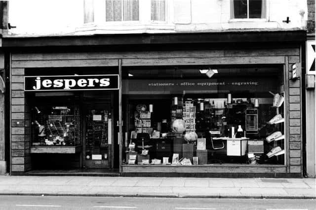 Jespers of Harrogate pictured after its move to 14 Oxford Street in Harrogate in the 1980s. (Picture contributed)