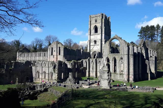 Fountains Abbey has been rated as Yorkshire 2nd top attraction in a new study.