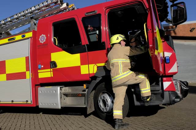 Crews from Harrogate fire station attended the incident