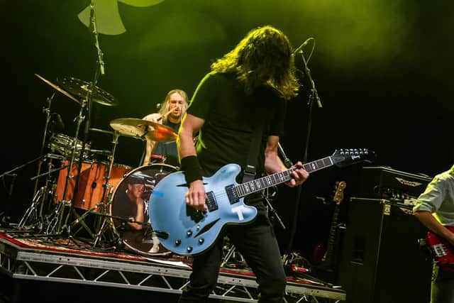 Harrogate's Jay Apperley rocking it his band with his band UK Foo Fighters' recent show at O2 Shepherd's Bush Empire in London. (Picture Edyta Krzesak)