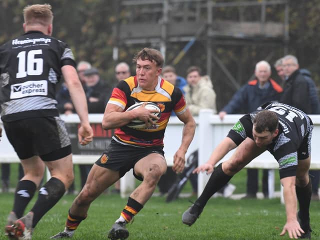 Harrogate RUFC beat Preston Grasshoppers 23-17 at Rudding Lane. Picture: Gerard Binks