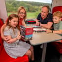 Family onboard LNER Azuma