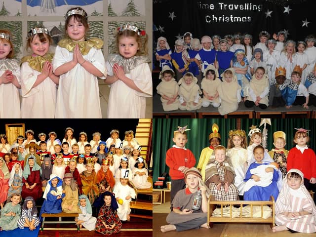 We take a look at 19 photos looking back at Christmas nativity plays at schools across the Harrogate district over the years