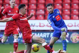 Harrogate Town travel to Walsall this Saturday looking to end a run of eight away matches without a victory. On their previous visit, in 2023, they managed to grab a 1-0 win. Picture: Matt Kirkham