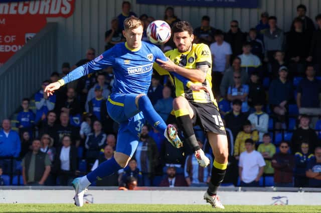 Harrogate Town suffered a 1-0 defeat on the road at promotion-chasing AFC Wimbledon on Saturday afternoon. Pictures: Matt Kirkham