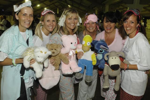 Alice McIntyre, Sarah White, Julie Weets, Helen McGeough, Sian Evens and Vicky Hall - Saint Michael's Hospice Midnight Walk in 2010