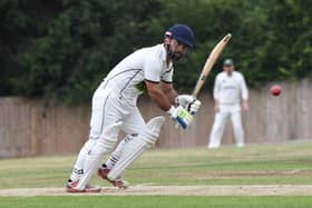 Ali Hasnain Yaqoob hit a quickfire century for Arthington in their Theakston Nidderdale League Division One win over top-of-the-table Ouseburn. Pictures: Gerard Binks