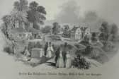 From Victorian times - A historic drawing of the Harrogate Arms hotel from the RHS Lindley Collections. The building is shortly to reopen as a cafe. (Picture contributed)