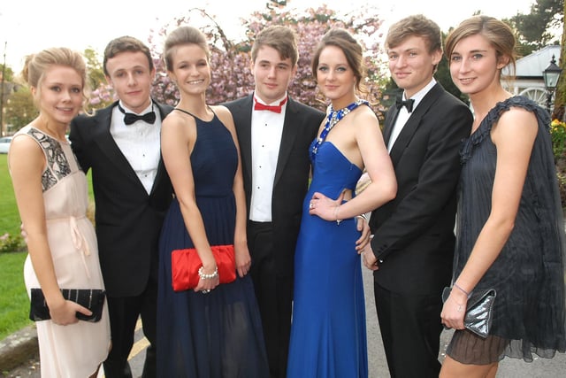 Ashville College in 2012 - Polly Whitelamp, Will Prentis, Lizzie Crocker, William Harrison, Kat Bullock, Tom Smith and Jemma Reast