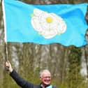Man waves the Yorkshire flag. (Pic credit: Bryn Lennon / Getty Images)