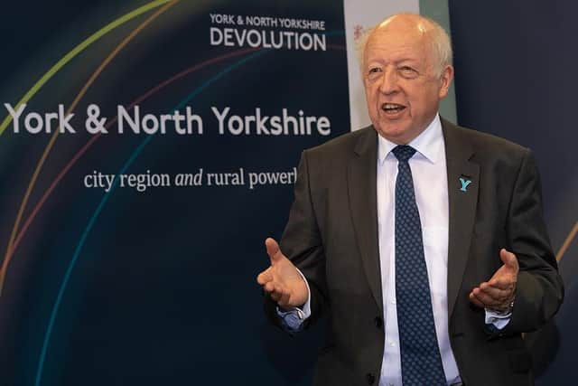 North Yorkshire County Council leader Carl Les described the investment zones plan as an 'exciting and welcome initiative'