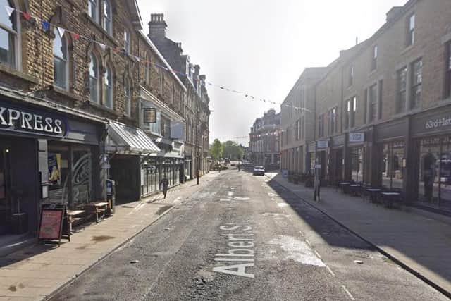 The police are appealing for witnesses after a man was racially abused on Albert Street in Harrogate