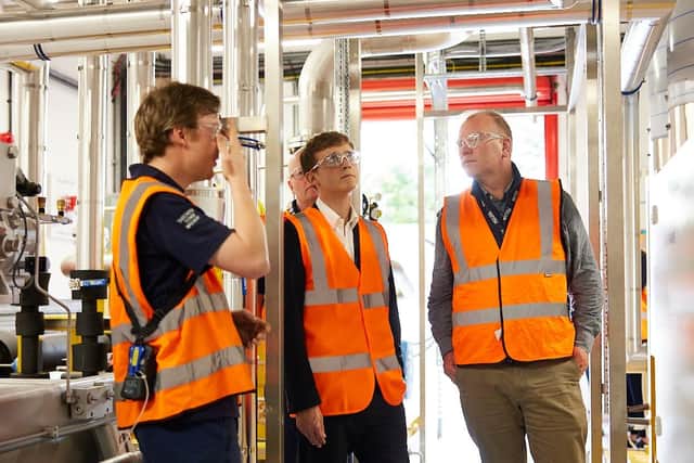 Keir Mather MP visits the new carbon dioxide recovery facility at the Molson Coors brewery in Tadcaster
