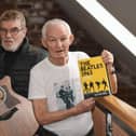 That was then, this is now - George McCormick and Bob Mason of Harrogate band Ricky Fenton and The Apaches who supported The Beatles in 1963 with the brand new book they feature in. (Picture Gerard Binks)