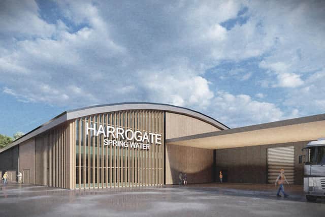 Artist's impression of new factory - Harrogate Spring Water has unveiled its latest vision for the future of its operations off Harlow Moor Road. (Picture contributed)