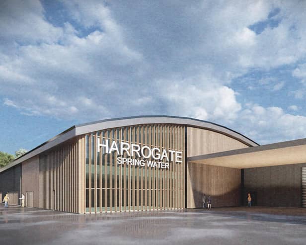 Artist's impression of new factory - Harrogate Spring Water has unveiled its latest vision for the future of its operations off Harlow Moor Road. (Picture contributed)