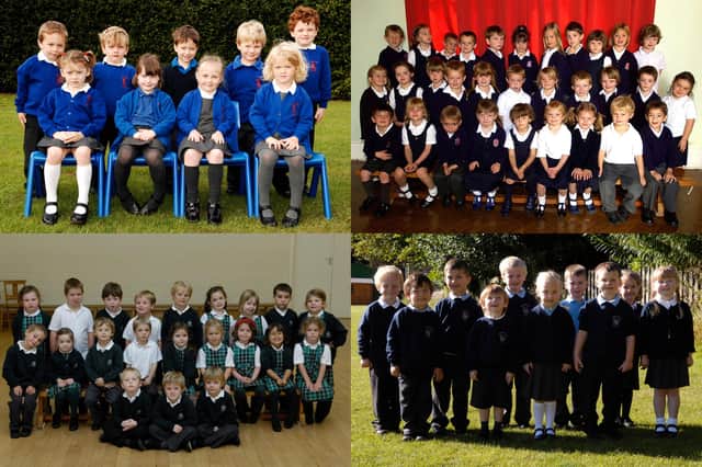 We take a look at 16 photos of primary school starters from across the Harrogate district over the years