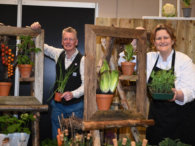 Martin Walker and Stephanie Moon who will be creating mouth-watering dishes on the cookery stage all weekend
