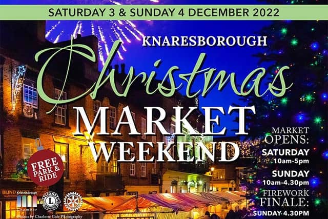 Knaresborough Christmas Market will place on Saturday, December 3 and Sunday, December 4.