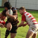 Harrogate Pythons RUFC's Will Clough in action during Saturday's Yorkshire One loss to Wetherby. Picture: Submitted