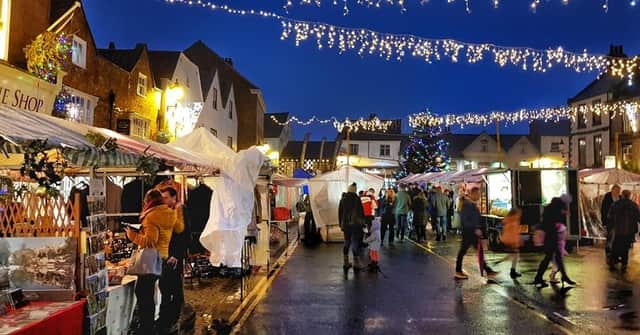 Knaresborough Christmas Market in the Market Place, which takes place on Saturday, December 3 and Sunday, December 4, will see nearly 60 gift stalls.