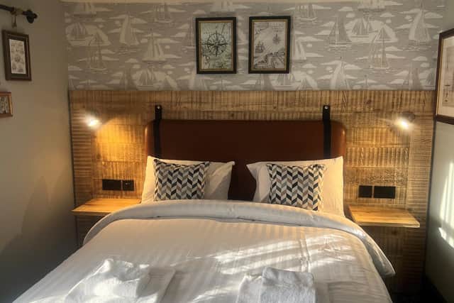One of the new bedrooms at The White Bear in Bedale after an extensive refurbishment. (Picture contributed)