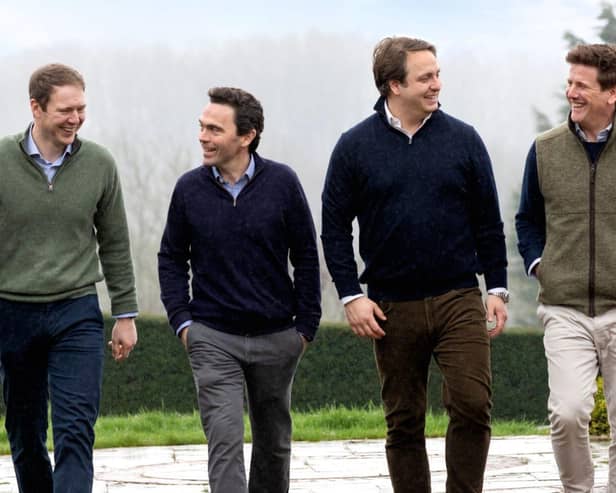 Blair Wallace, Toby Milbank, Edgar Seligman and Tom Robinson from The Property Partnership.