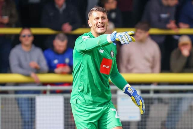 Harrogate Town goalkeeper Pete Jameson. Picture: Matt Kirkham