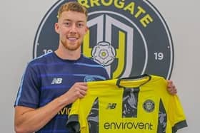 Jasper Moon has joined Harrogate Town on a season-long loan deal. Picture: Harrogate Town AFC