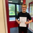 A delighted pupil on GCSE results day - "We are so proud of all our students" said Nidderdale High School  Headteacher Kath Jordan. (Picture contributed)
