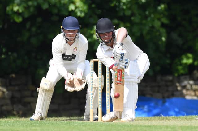 Cameron Martin hit a half-century to help Bilton CC record a third Airedale & Wharfedale League Division One victory in succession. Picture: Gerard Binks