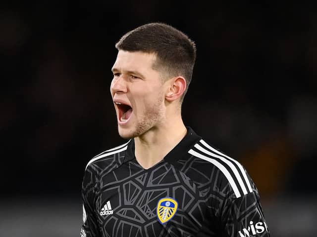 Illan Meslier of Leeds United. 