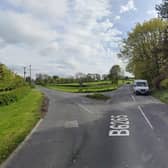 A car failed to stop after a collision at the Y-junction of the B6265 junction with Middycar Ban near Ripon