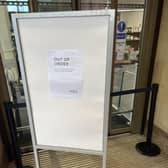 The doors were out of order for several days M&S Foodhall in Harrogate. (Picture contributed)