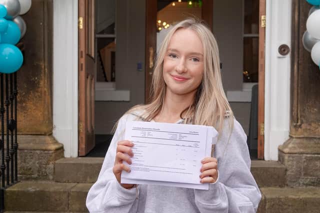 Among the many high achievers at Harrogate's Ashville College  were Amy Brown who achieved two A*s, an A and a B.