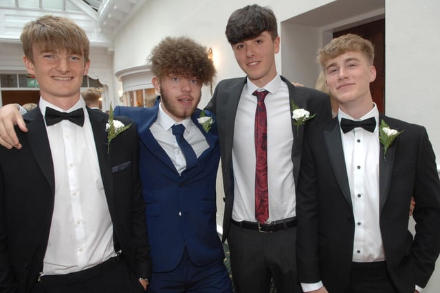 Harrogate Grammar School in 2017 - Brad Shaw, Harry Clutterbuck, Alastair Young and George Page