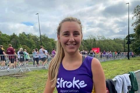 Hannah Holland, 23, from Harrogate is taking on the AJ Bell Great North Run on Sunday, September 10, after a stroke when she was just 19 that she says may have resulted from the contraceptive pill.