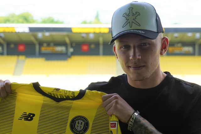 Dean Cornelius has signed a two-year contract at Harrogate Town. Pictures: Harrogate Town AFC