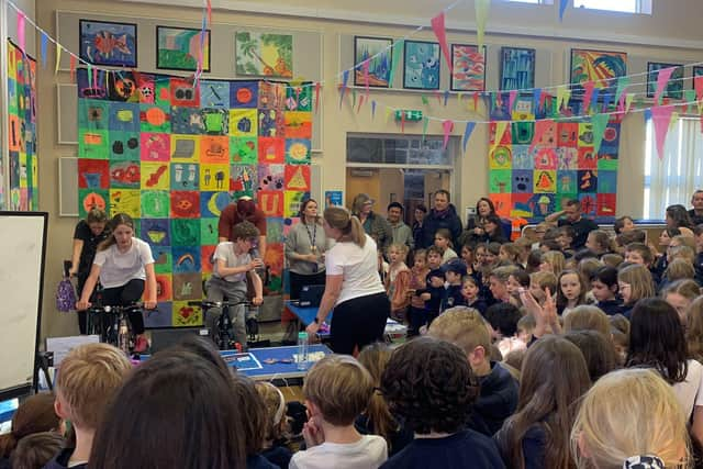 Hampsthwaite Primary School in Harrogate have raised over £6,000 in a 1000 mile cycling challenge