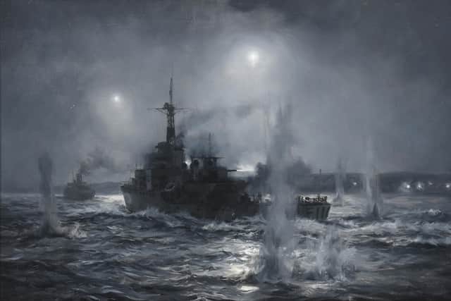 Montague Dawson, “HMS Amethyst running the Yangtse Gantlet, 30th July 1949” – estimate: £10,000-15,000