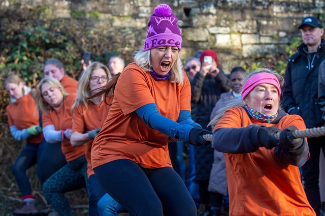 Volunteer team members for each pub battled it out.