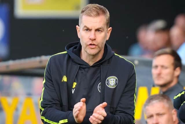 Sulphurites boss Simon Weaver has overseen three wins and a draw in nine League Two outings so far this season.
